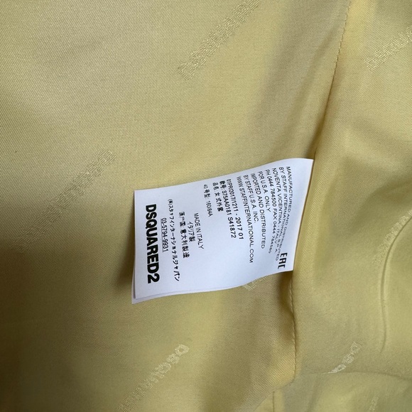 DSQUARED DOUBLE BREASTED PEA COAT SIZE 40 ( M) - Picture 7 of 9